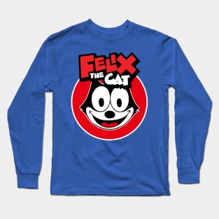 Felix The Cat Retro Faded Design Long Sleeve T-Shirt